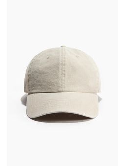 H&M - Men Beige Cotton Twill Cap