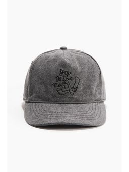 H&M - Men Grey Cotton Twill Cap