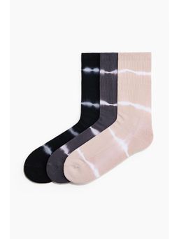 H&M - Men Multi-Color 3-Pack Tie-Dye Socks