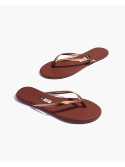 IRUSSH - Memory Foam Dia Brown Flats
