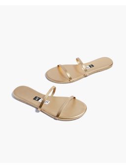 IRUSSH - Memory Foam Genelia Gold Flats