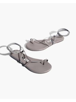 IRUSSH - Memory Foam Joohee Grey Flat Sandals