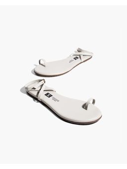 IRUSSH - Memory Foam Preity Off White Flat Sandals