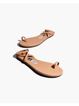 IRUSSH - Memory Foam Preity Peach Flat Sandals