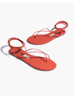 IRUSSH - Memory Foam Raima Orange Flat Sandals