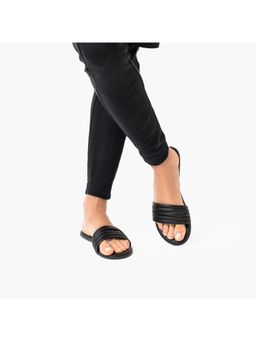 IRUSSH - Memory Foam Sana Black Sliders