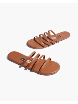 IRUSSH - Memory Foam Sayani Tan Flats