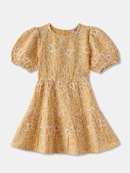R&B - Embroidered Regular Girls Dress