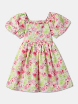 R&B - Multi-Color Floral Printed Dress