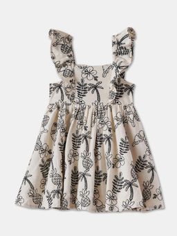 R&B - Printed Ruffled Dress