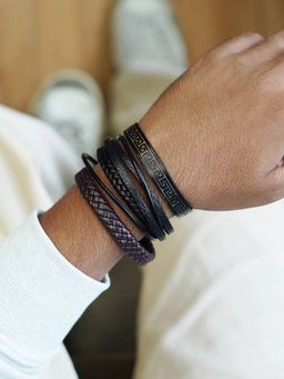 Joker and Witch - Joker & Witch Shaun Mens Bracelet Black (Pack of 3)