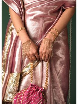 Tangerine - White Pearl Suhani Bracelet (Pack Of 2)