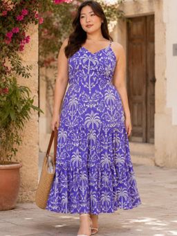 CURVY STREET - Printed Maxi Dress