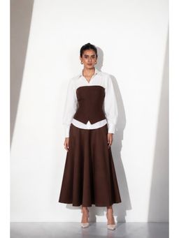 Myclo - White Layered Skirt Co-Ord Set