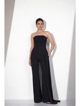 Myclo - Mocha Pleated Power Black Co-Ord Set