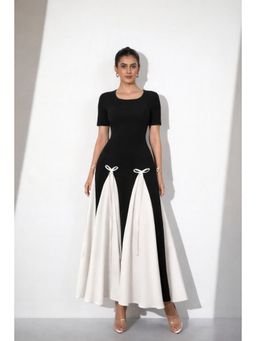 Myclo - Artistic Contrast Multi-Color Maxi Dress