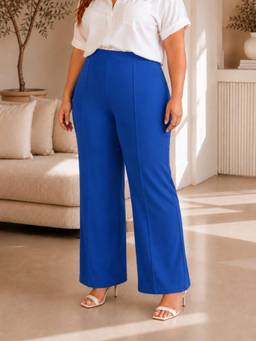 CURVY STREET - Straight Blue Trouser