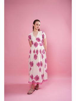 Bakhiya Jaipur - Rosina Cotton Floral Dress