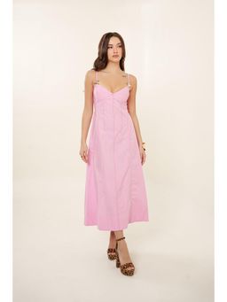 Bakhiya Jaipur - Starlette Cotton Solid Dress