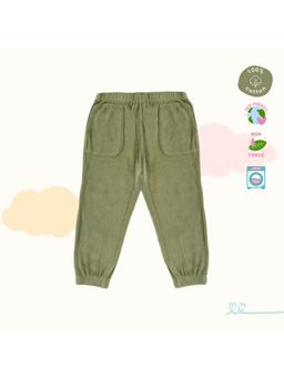 Kids of Greendeer - Unisex Green Solid Joggers