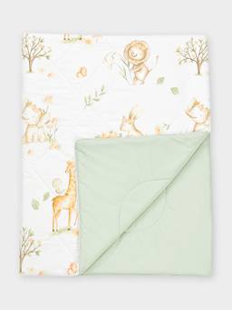 Mi Arcus - Soft All Over Jungle Theme Printed Quilted Baby Blanket
