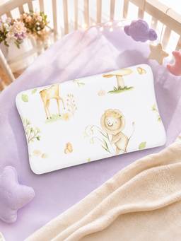 Mi Arcus - Cute Printed Ultra-Soft Breathable Baby Pillow- Cream