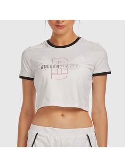 Baller Athletik - Crop Ringer T-shirt - White
