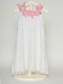 THE BABY TRUNK - Lace Applique Dress And Butterfly Tictac
