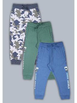 PLUM TREE - Boys Raised Printed Jogger Multi Color (Pack of 3)