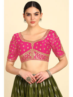 Soch - Fuchsia Embroidered Stitched Blouse with Sequins Work