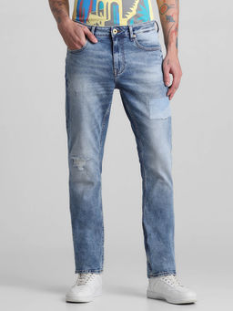 Jack & Jones - Blue Regular Fit Stretch Jeans