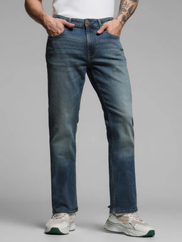 Jack & Jones - Blue Washed Clark Regular Fit Jeans