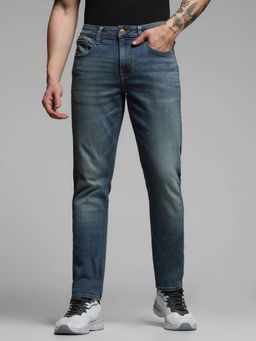 Jack & Jones - Blue Low Rise Glenn Slim Fit Jeans