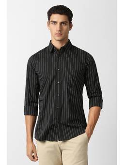 Van Heusen - Black Stripes Full Sleeves Casual Shirt