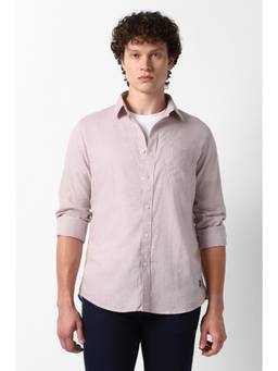 Van Heusen - Pink Stripes Full Sleeves Casual Shirt