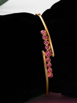 Estele - Gold Plated Dazzling Bracelet With Austrian Crystals For Women