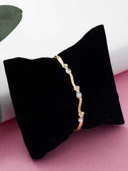 Estele - Gold Plated Star Trail Cuff Bracelet For Women