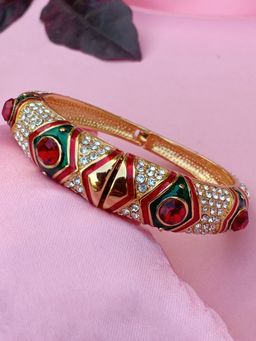 Estele - Gold Plated Diamond Designer Bracelet For Women