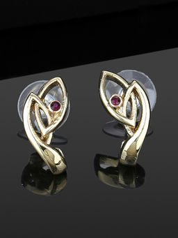 Estele - Gold Plated Vogue Stud Earrings For Women