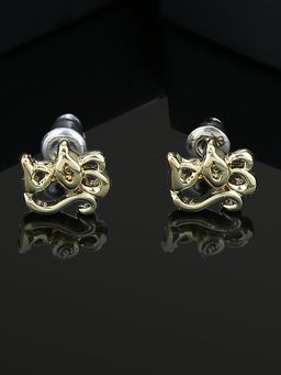 Estele - Gold Plated Squirrel Designer Stud Earrings For Women