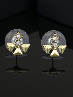 Estele - Gold Plated Stylish Stud Earrings For Women