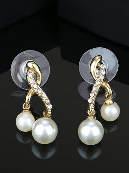 Estele - Gold Plated Dazzling Earrings For Women