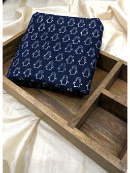 Palash - Blue Women Hand Block Printed Unstitched Kurta