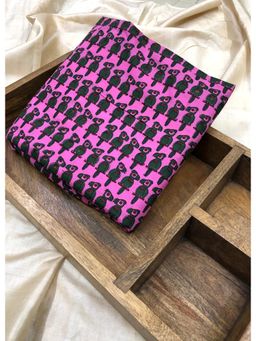 Palash - Women Pink Hand Block Printed Unstitched Kurta