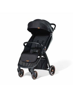 LOOPIE - Travel Friendly Foldable Cabin Stroller with 3 Position Recline Seat Black (18-24 Months)