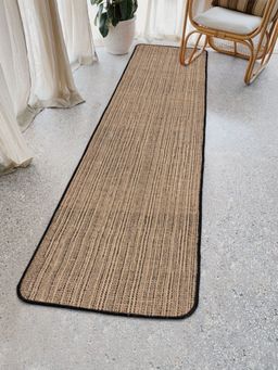 Saral Home - Black Jute Anti-Skid Runner 50X180 Cm