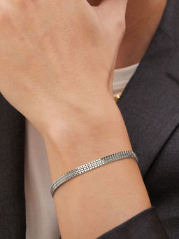 Mia by Tanishq - Polished Perfection Silver Bracelet