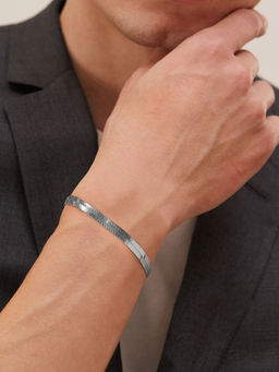 Mia by Tanishq - Smooth Glide Silver Bracelet