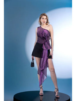 Kayjay by Kritika Jain - One Shoulder Bow Hanging Beatrice Top