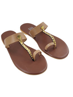 Postcard - Solid Tan Flats
